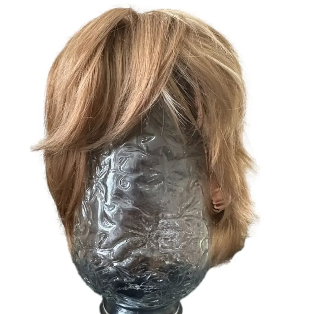 Natural Wig Shag with Highlights